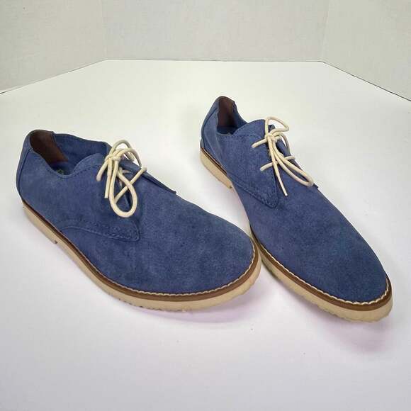 Walk Over Buks Blue Suede Oxford Shoes, Men\'s Size 8 — Classic Heritage Style main image 10